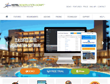 Tablet Screenshot of hotelreservationscript.com